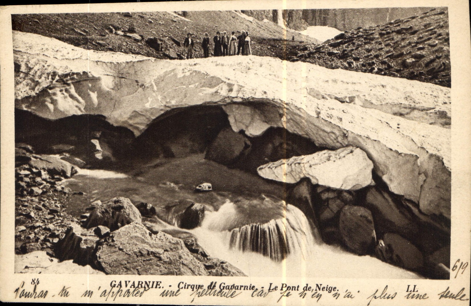 CPA Gavarnie Cirque de Gavarnie Le Pont de Neige 