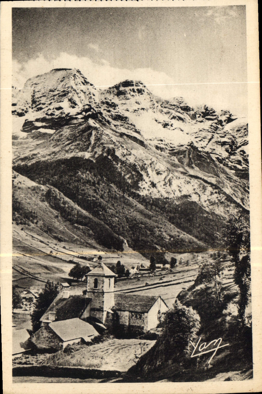 CPA Gavarnie L'Eglise et le Cirque 