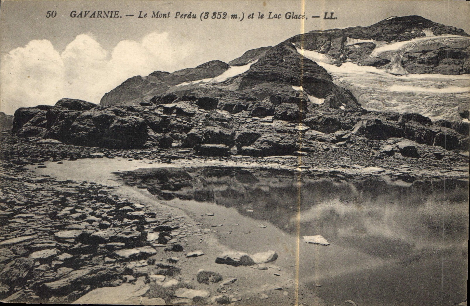 CPA Gavarnie Le Mont Perdu et le Lac Glace 