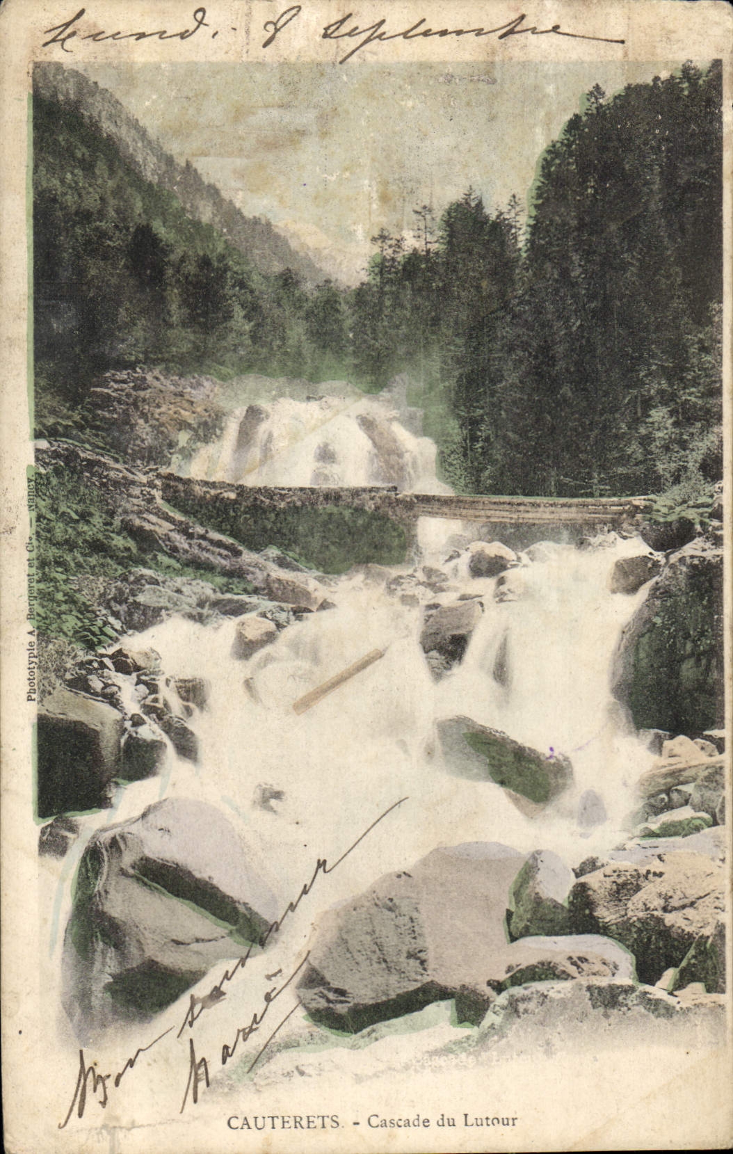 CPA Cauterets Cascade du Lutour 