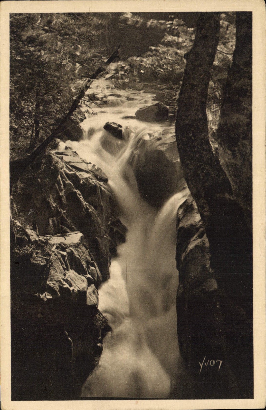CPA Cauterets Cascade du Pas de l'Ours 