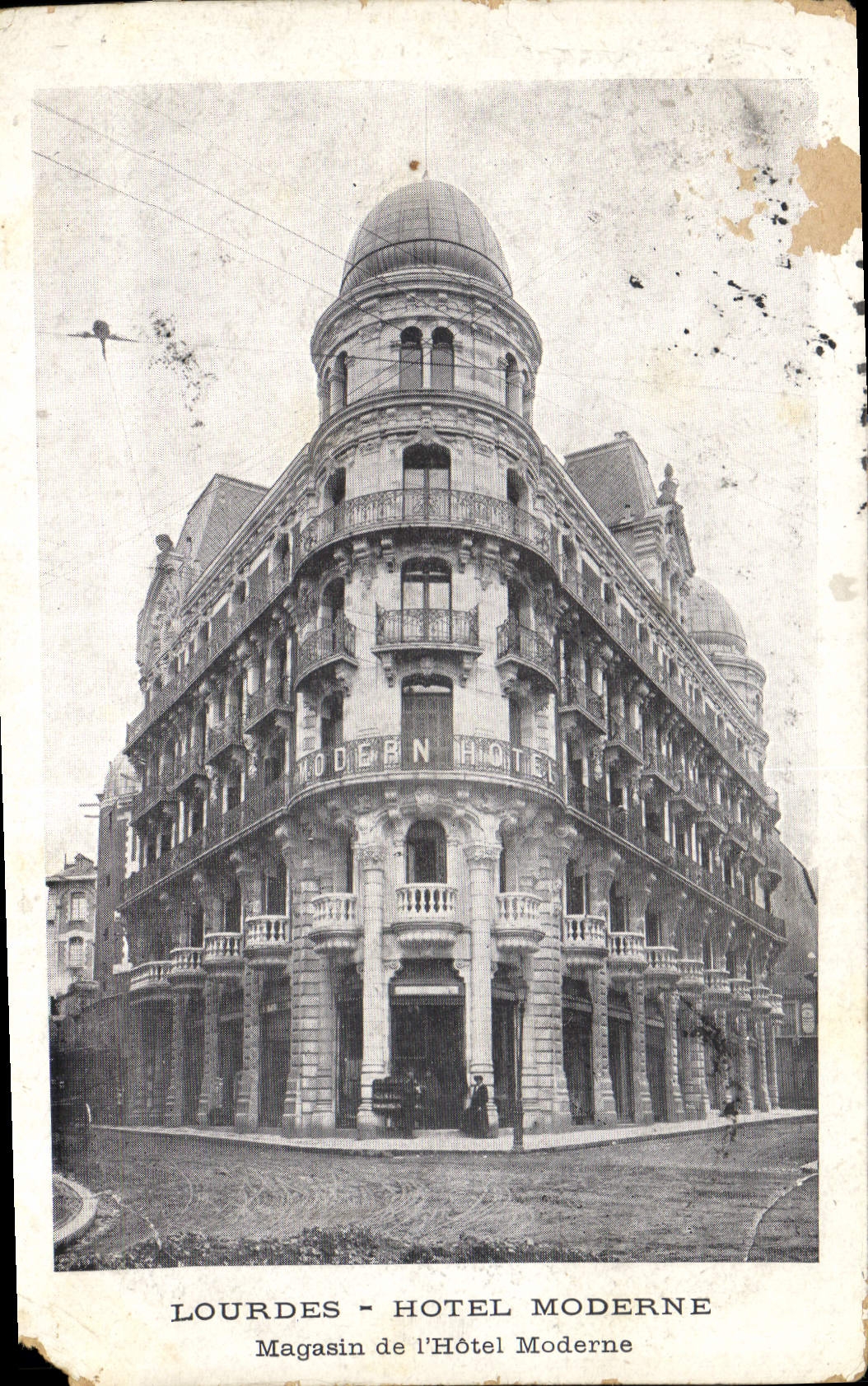 CPA Lourdes Hotel Moderne Magasin de l'Hotel Moderne 