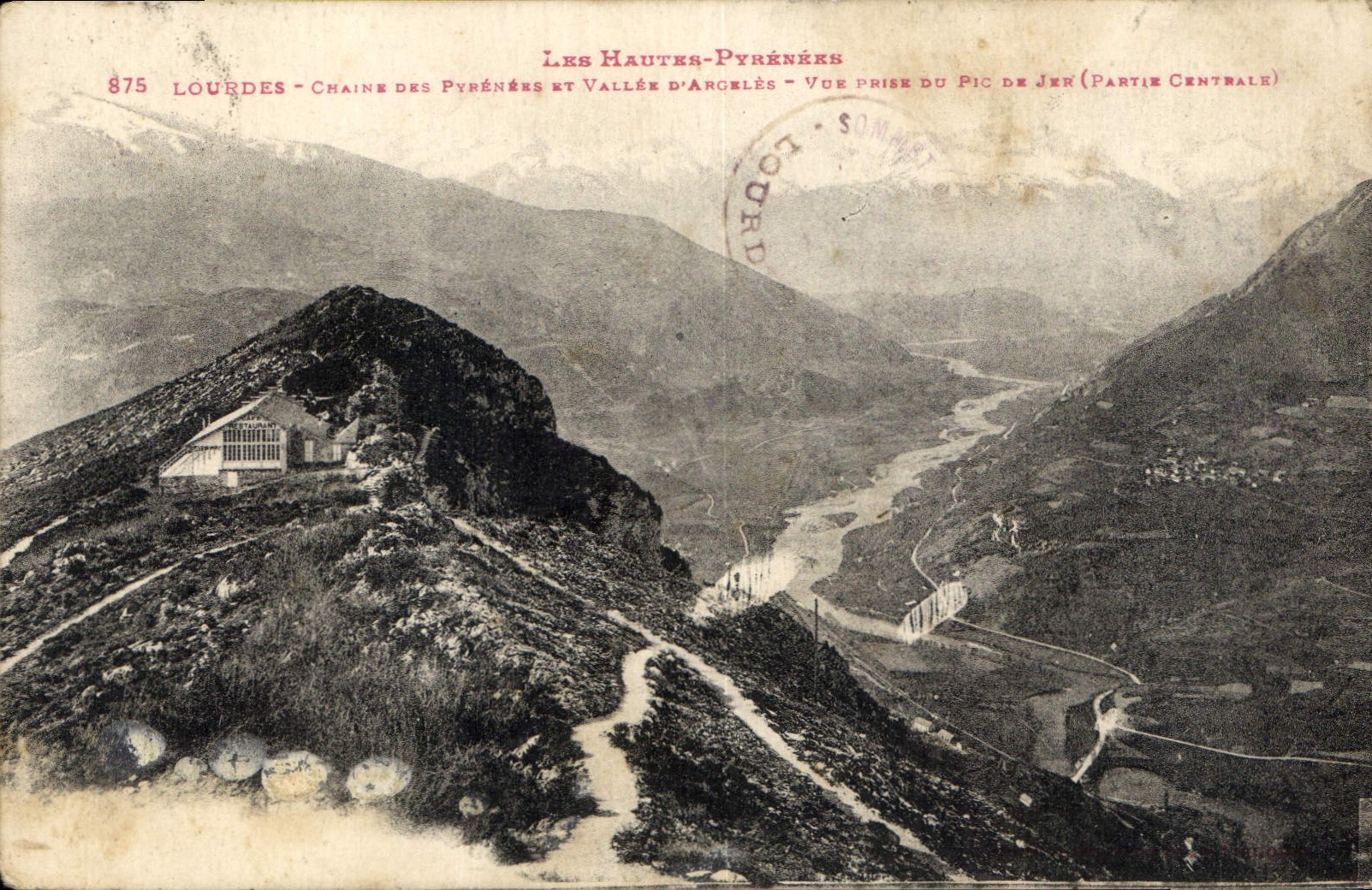 CPA Lourdes Chaine des Pyrenees et Vallee d'Argeles 