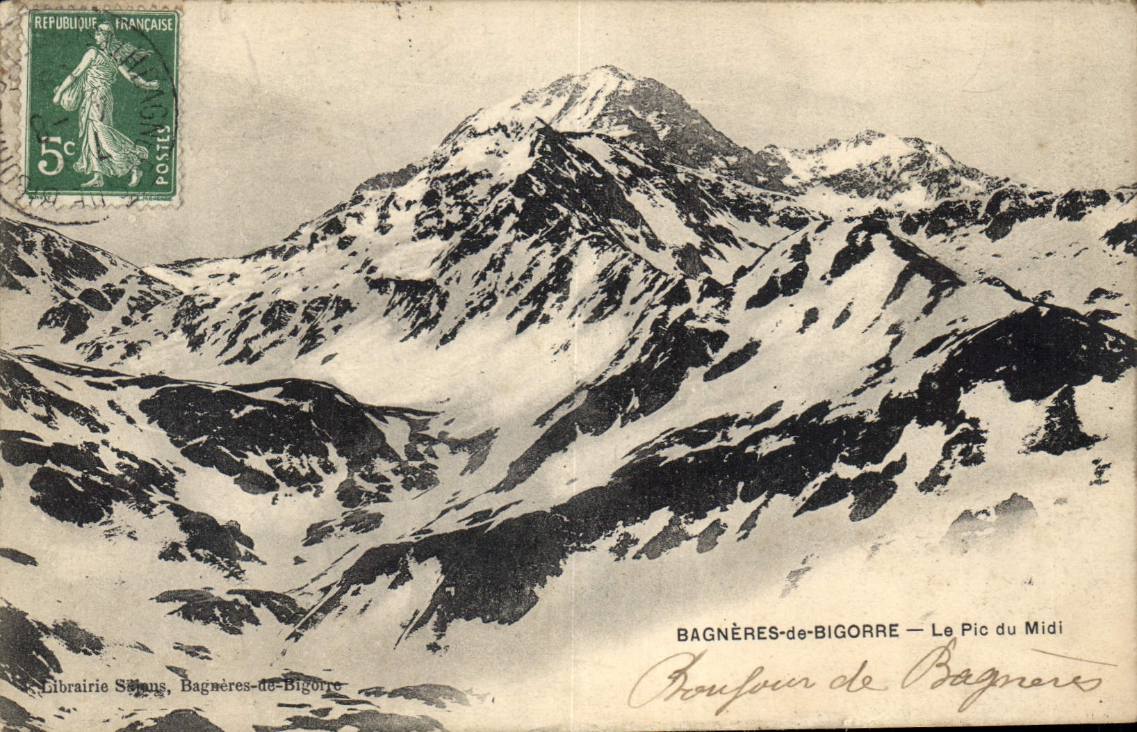CPA Bagneres de Bigorre Le Pic du Midi 