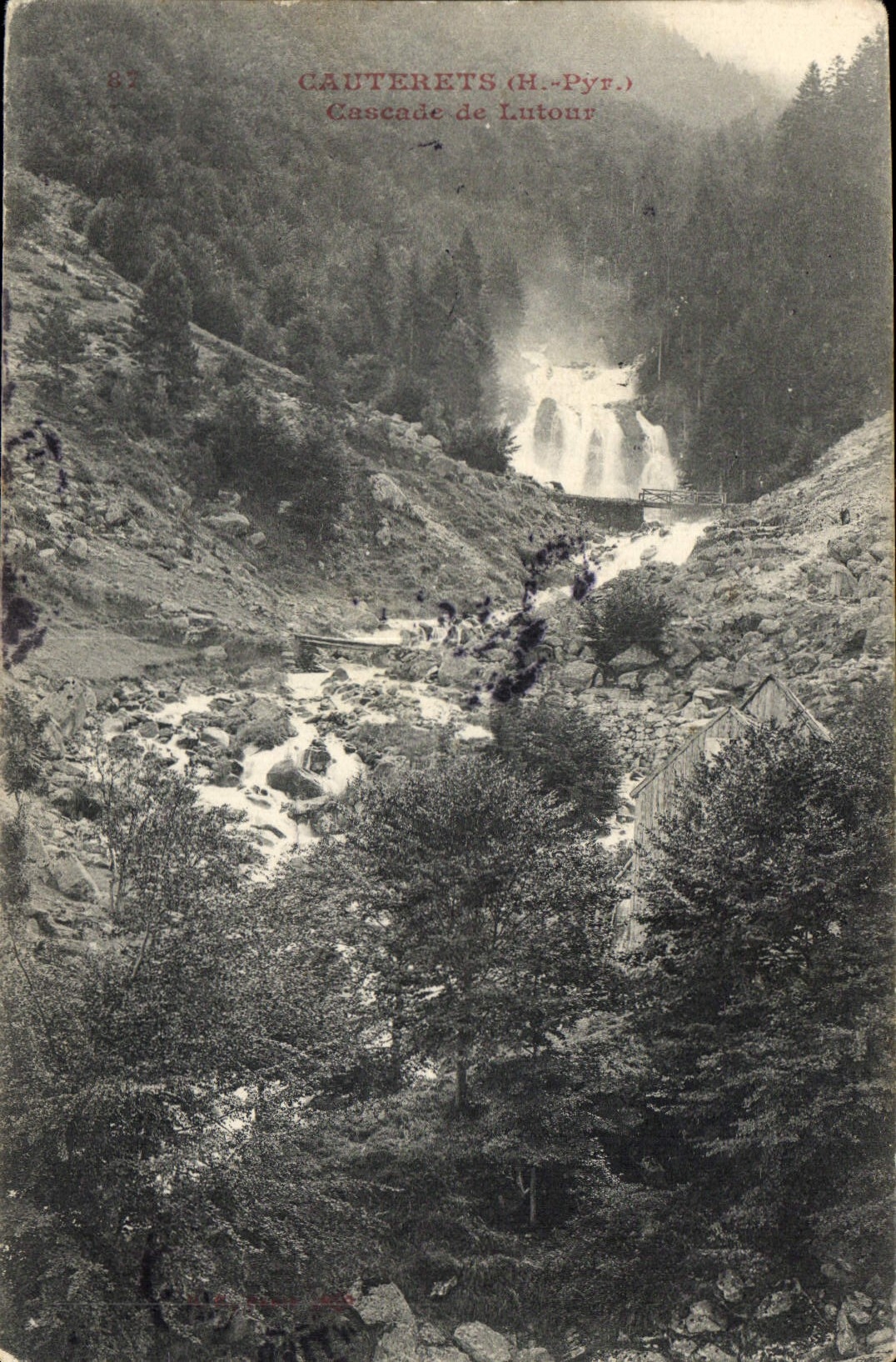 CPA Cauterets H Pyr Cascade de Lutone 