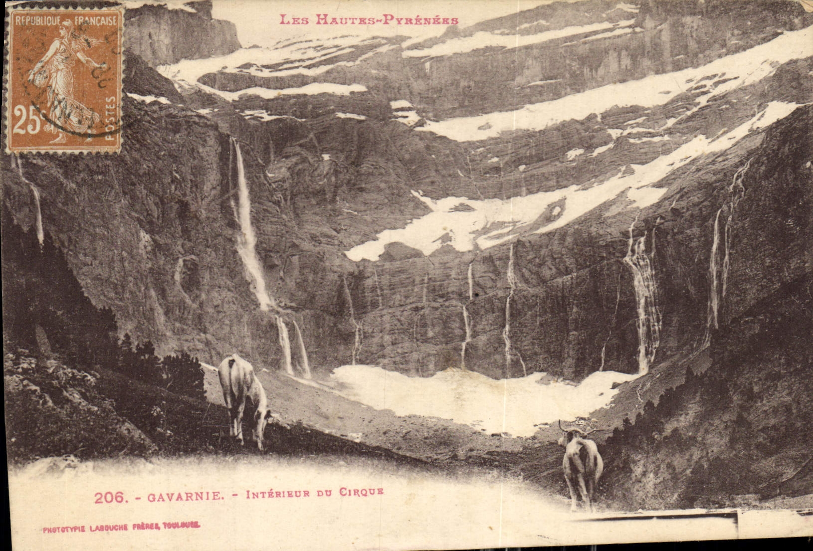 CPA Gavarnie Interieur du Cirque 