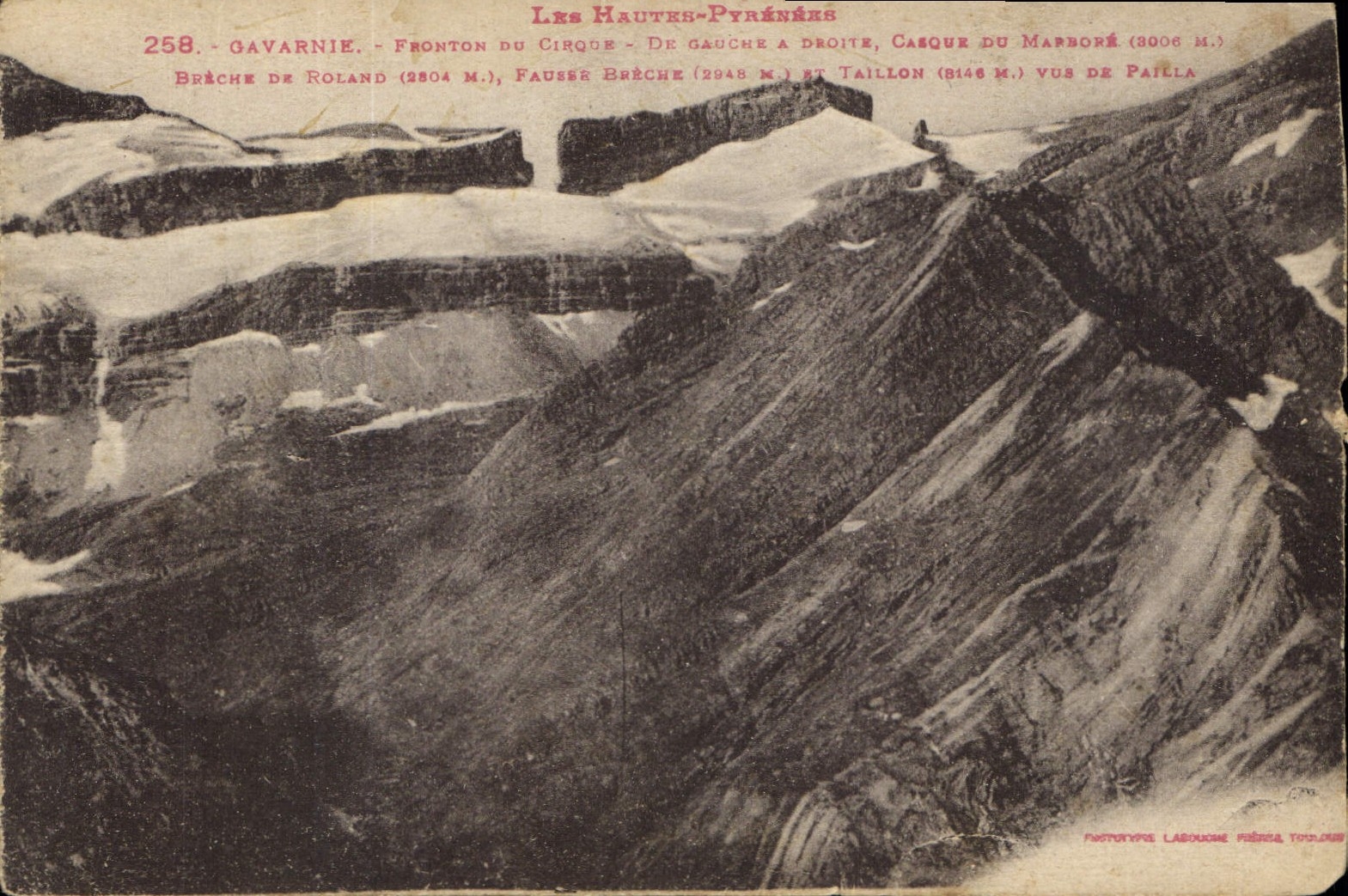 CPA Gavarnie Fronton du Cirque 