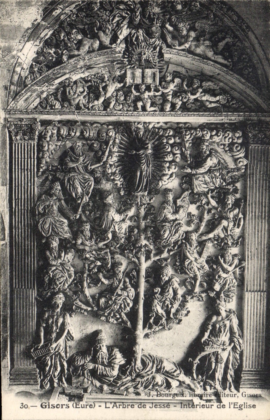CPA Gisors Eure L'Arbre de Jesse Interieur de l'Eglise