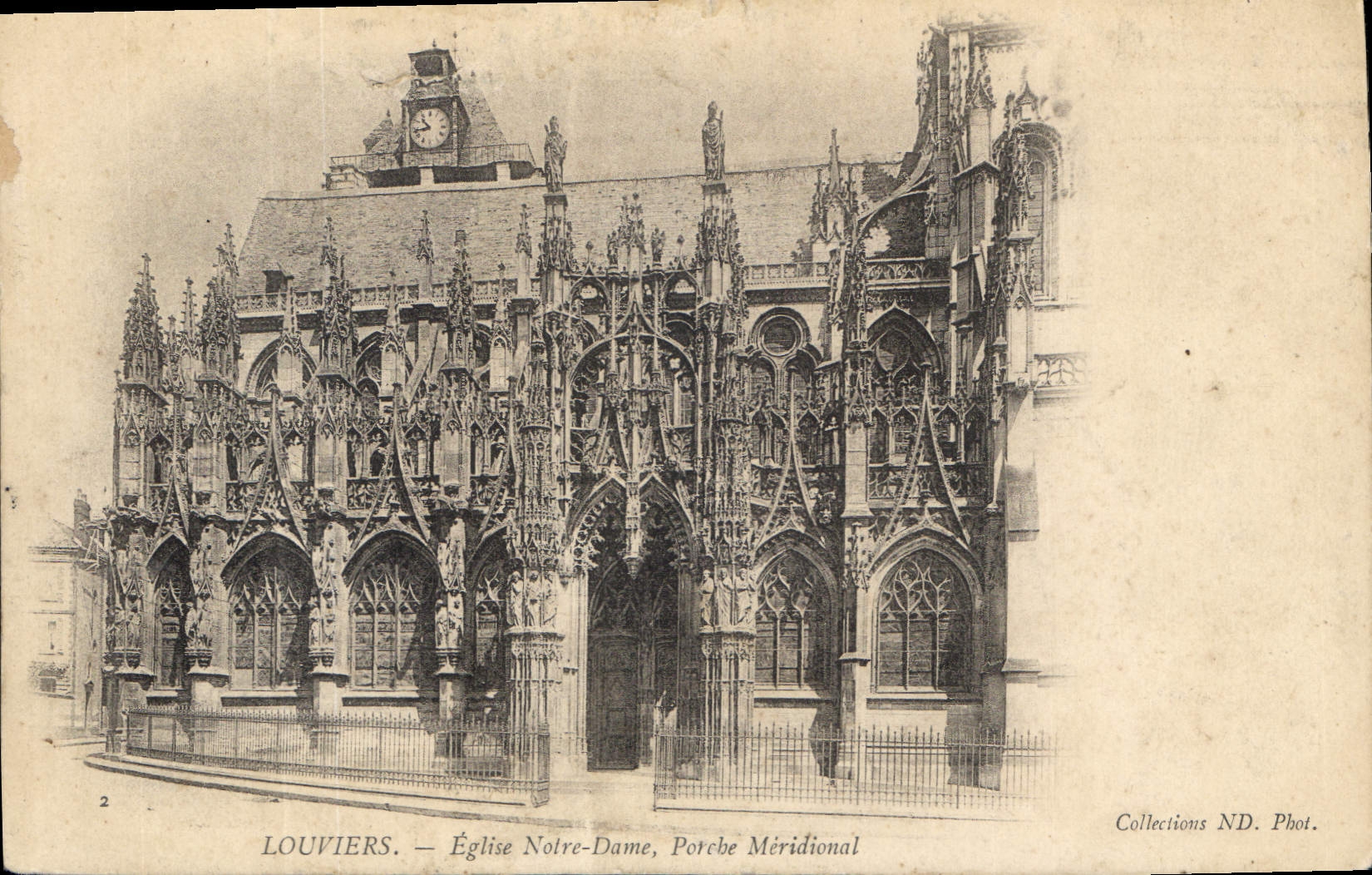 CPA Louviers Eglise Notre Dame Porche Meridional 