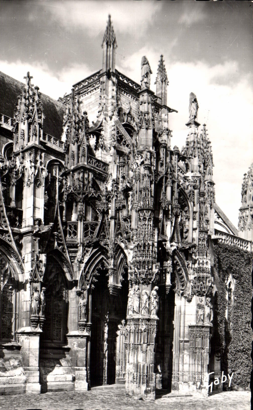 CPA Louviers Eure Eglise Notre Dame Porche Principal