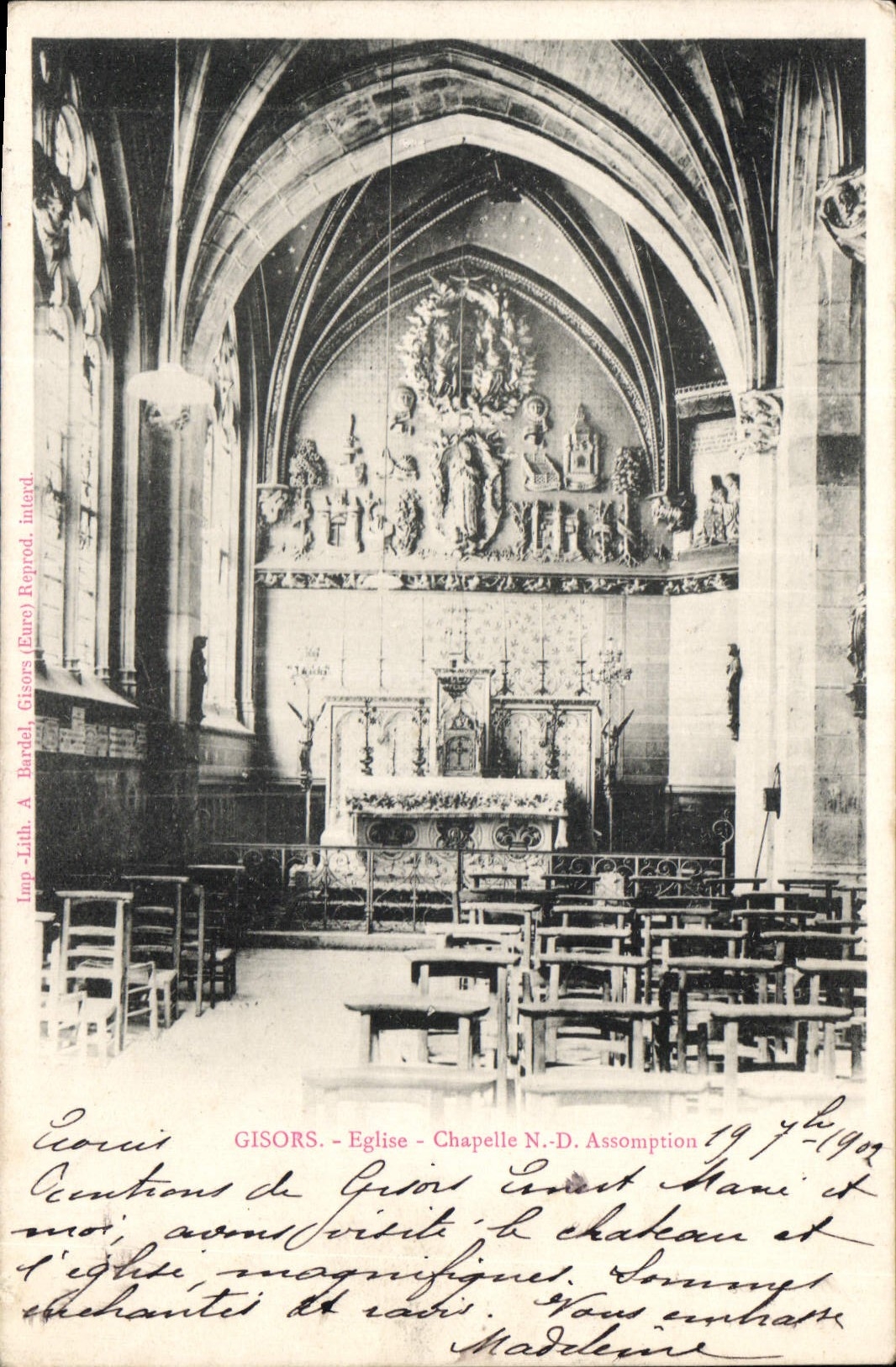 CPA Gisors Eglise Chapelle ND Assomption 
