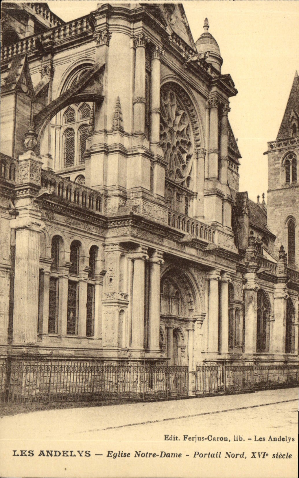 CPA Les Andelys Eglise Notre Dame Portail Nord XVI siecle
