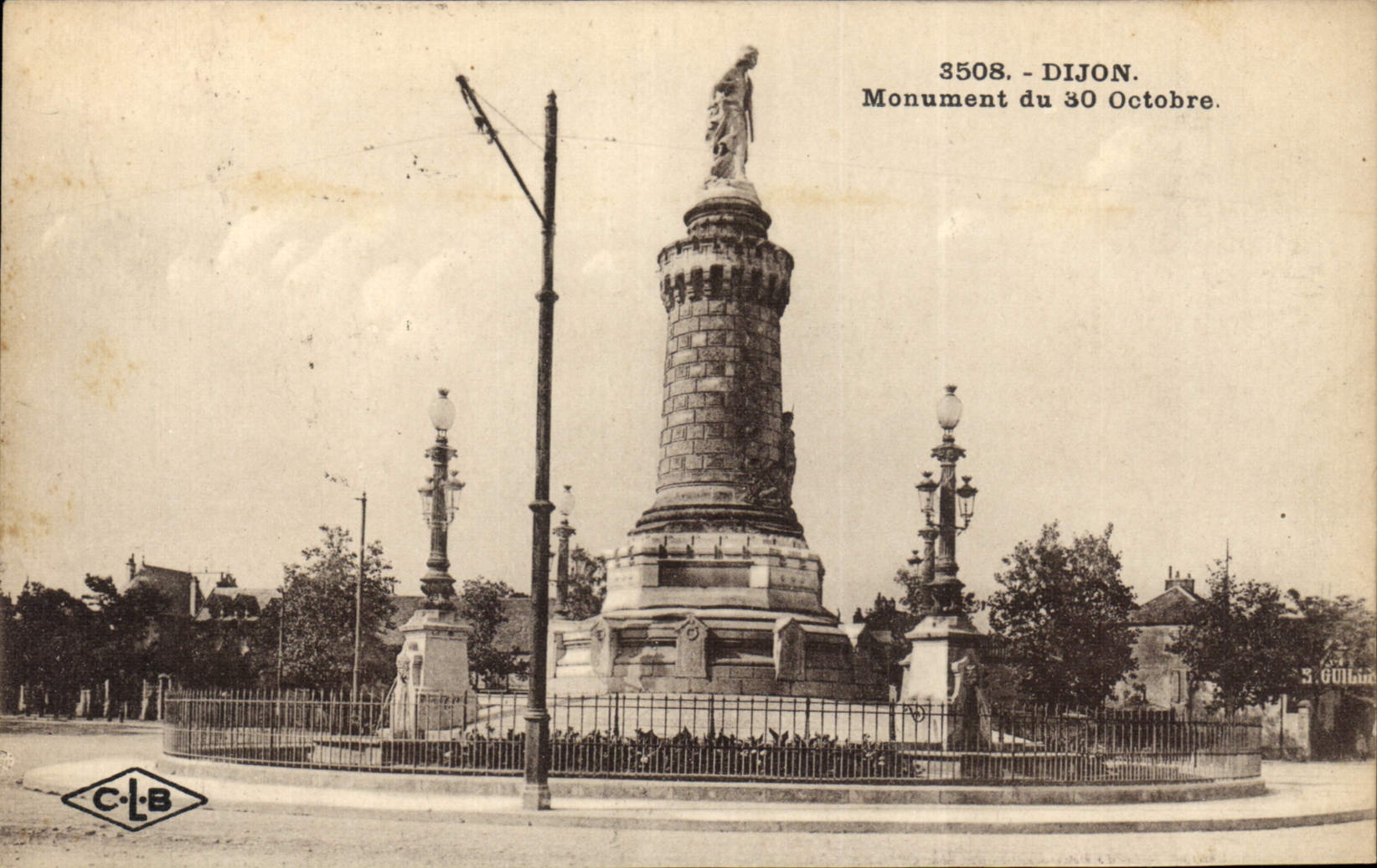 CPA Dijon Monument du 30 Octobre 