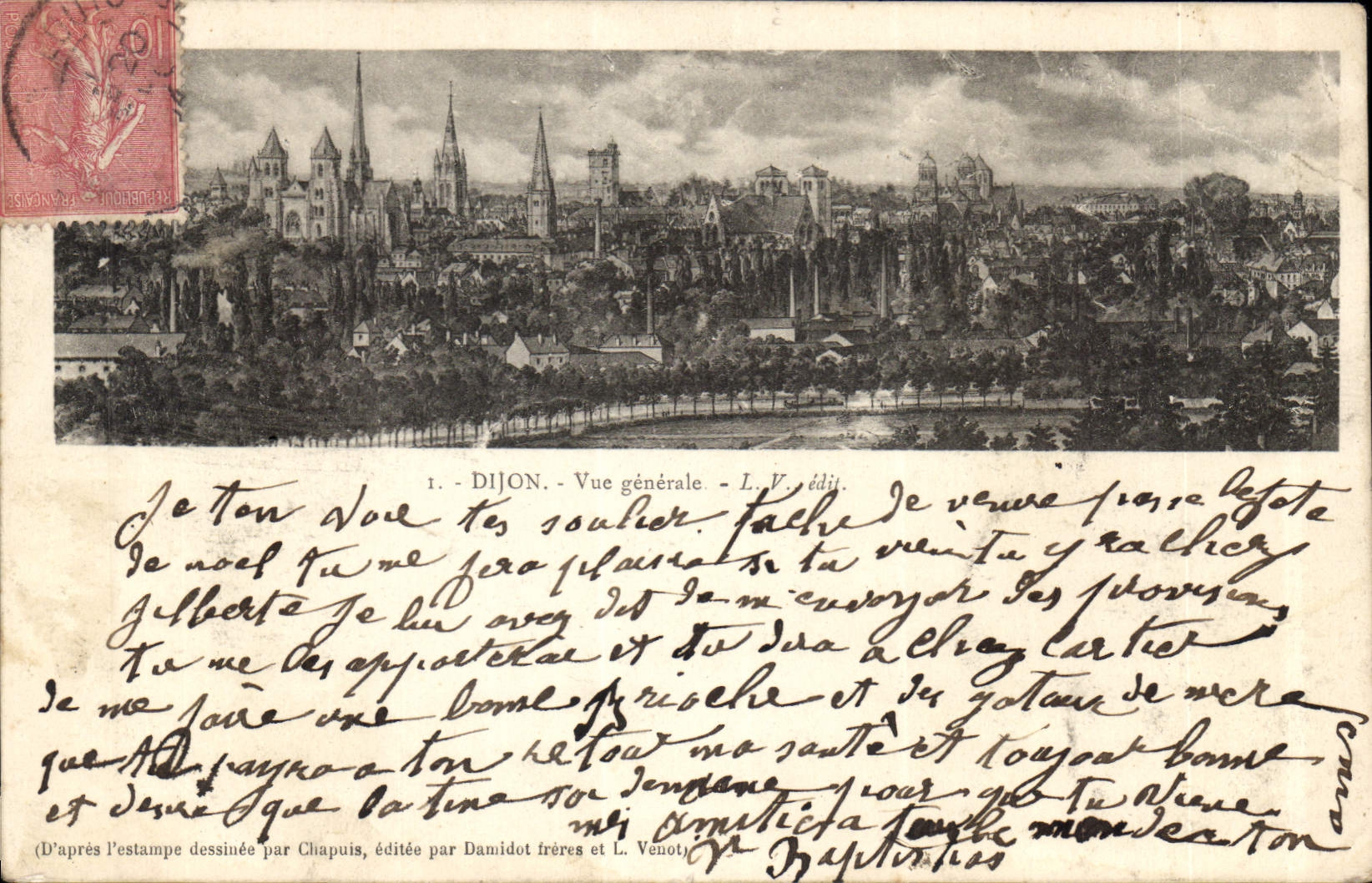 CPA Dijon Vue generale 