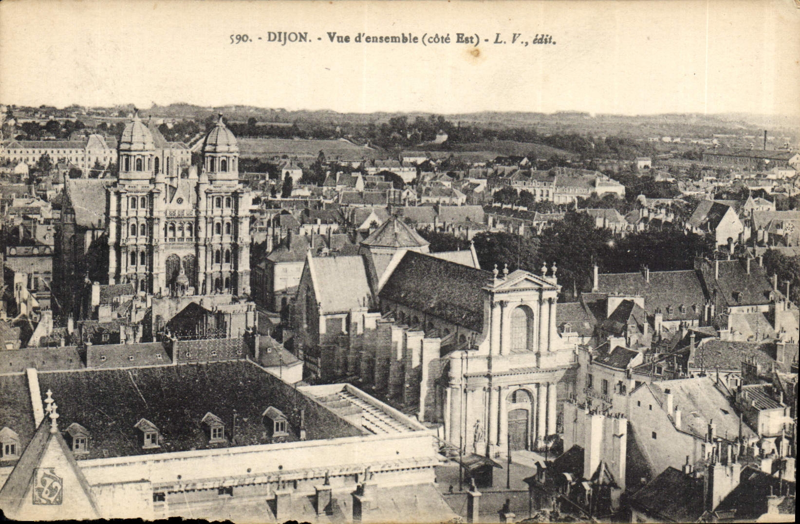 CPA Dijon Vue d'ensemble cote Est 