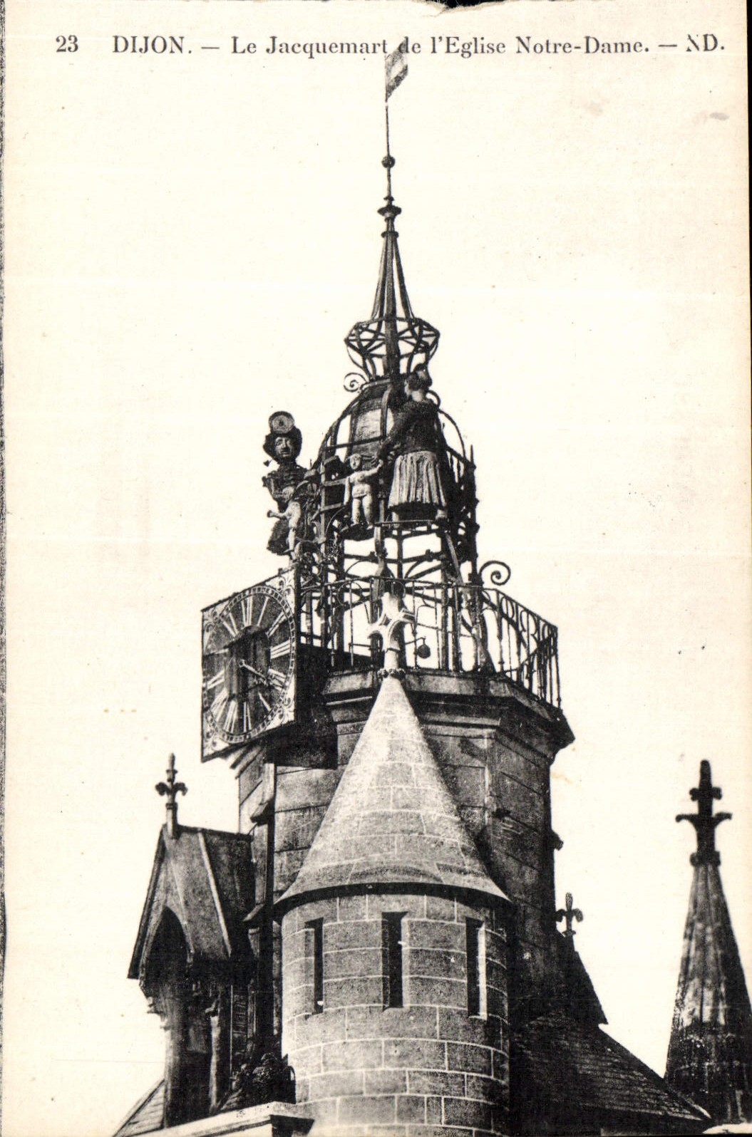 CPA Dijon Le Jacquemart de l'Eglise Notre Dame 
