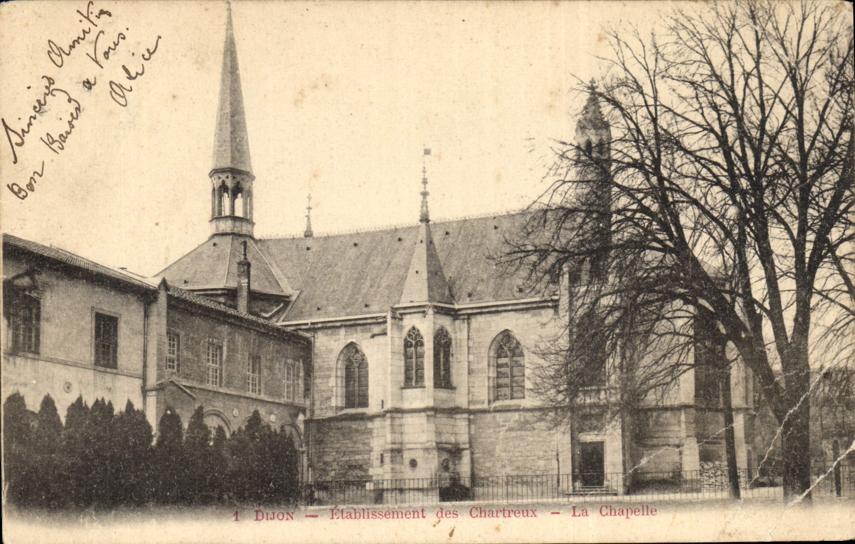 CPA Dijon Etablissement des Chartreux La Chapelle