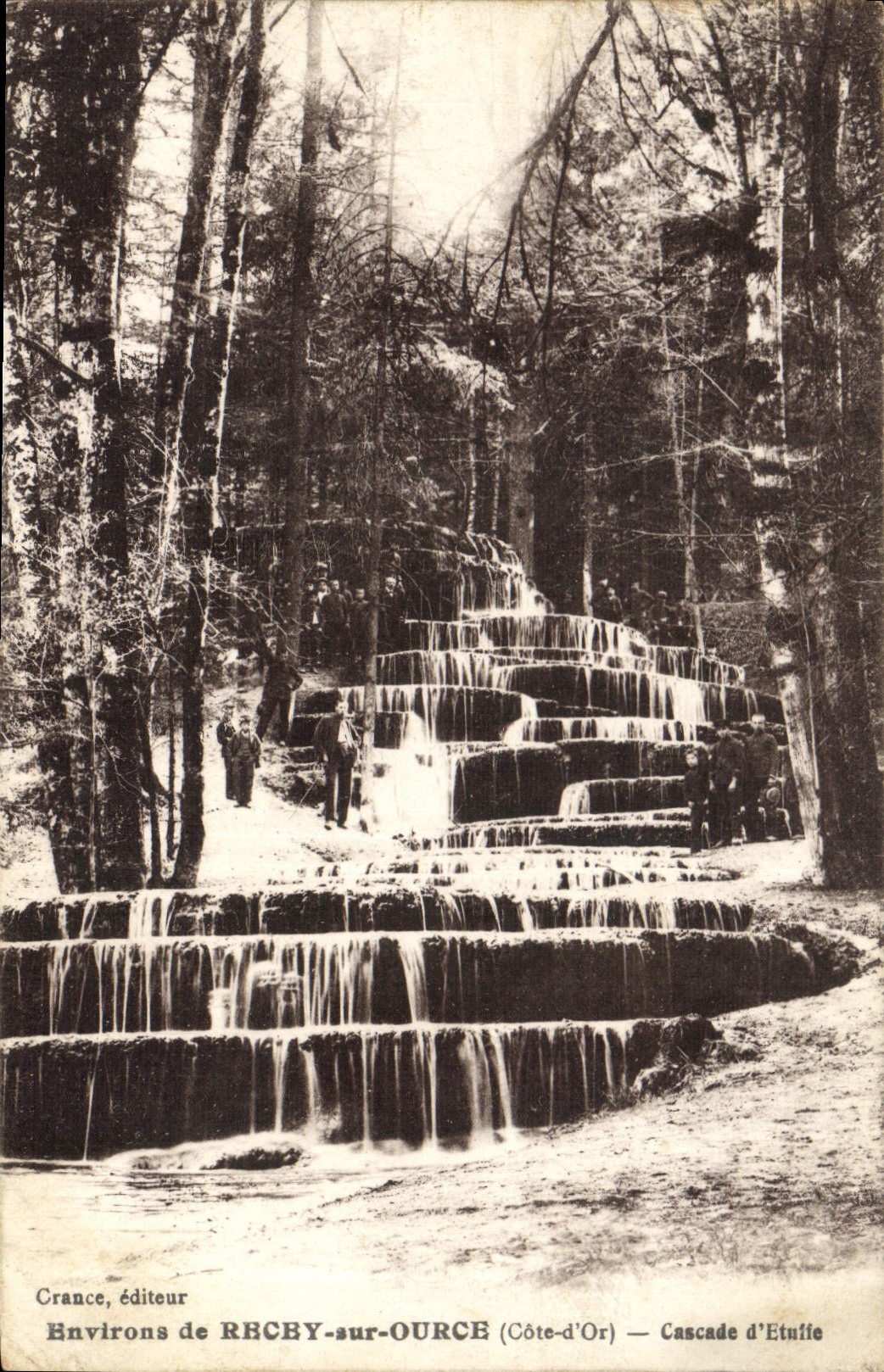 CPA Environs de Rbcby sur Ource Cote d'Or Cascade d'Etutie 