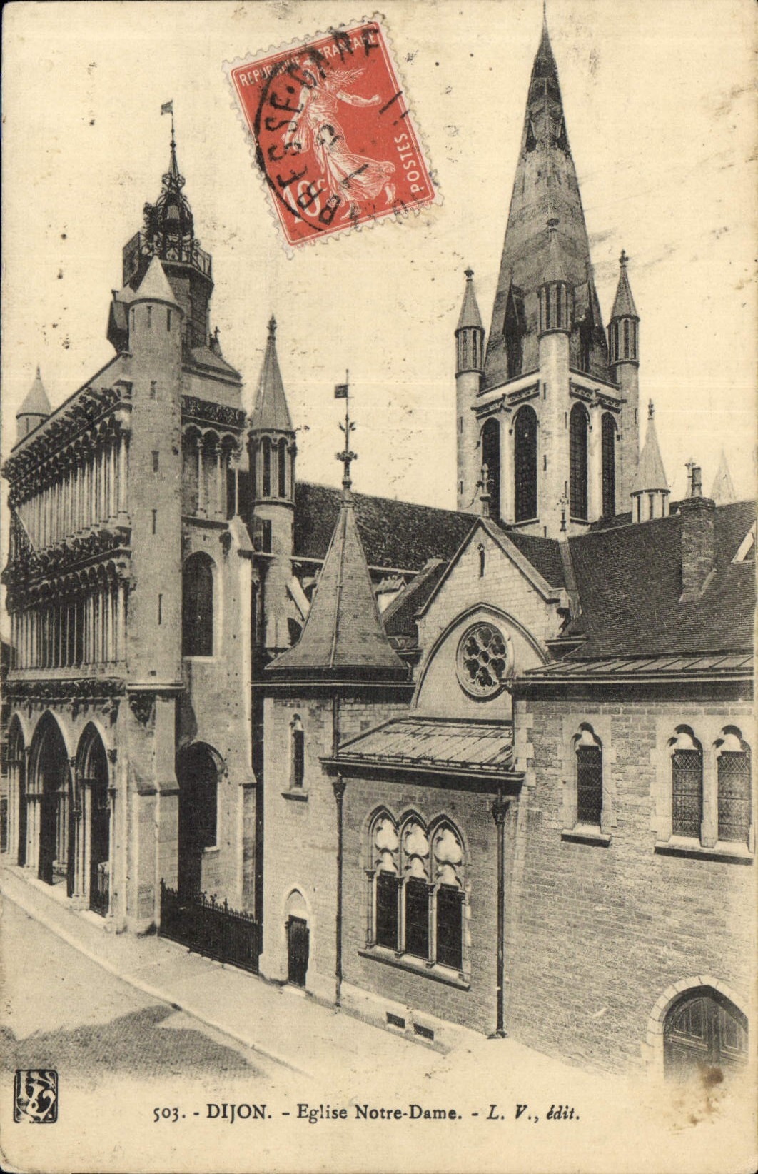 CPA Dijon Eglise Notre Dame 