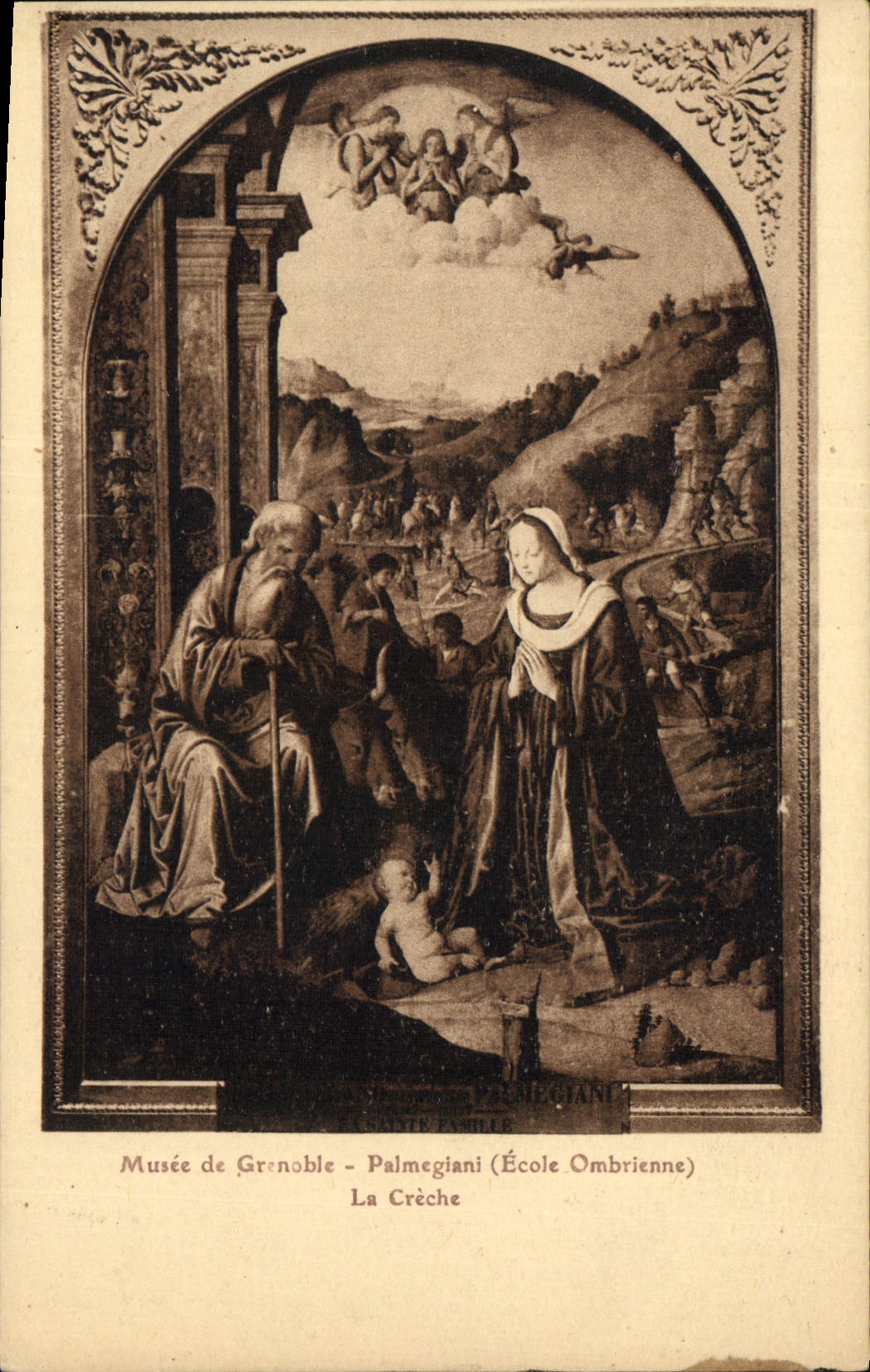 CPA Musee de Grenoble Palmegiani Ecole Ombrienne La Creche 