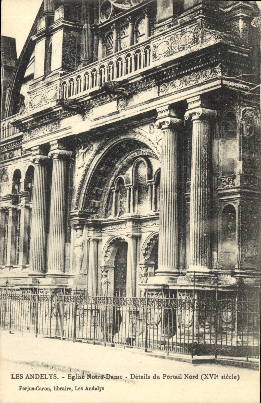 CPA Les Andelys Eglise Notre Dame Details du Portail Nord