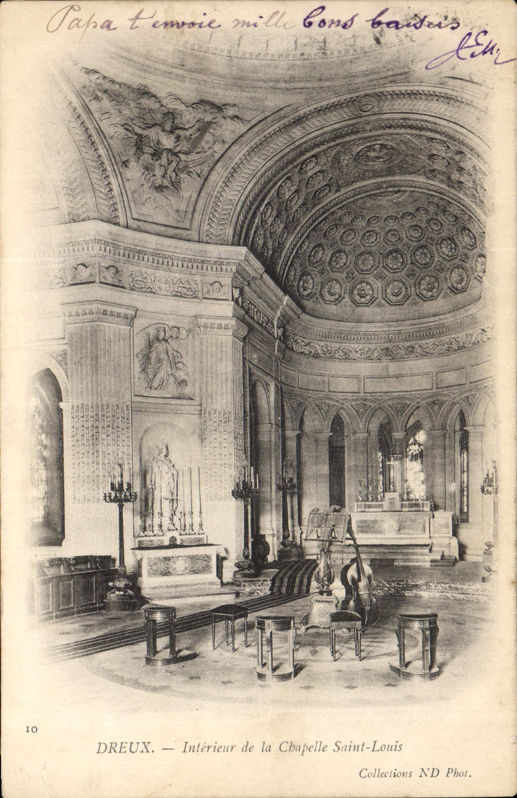 CPA Dreux Interieur de la Chapelle Saint Louis 
