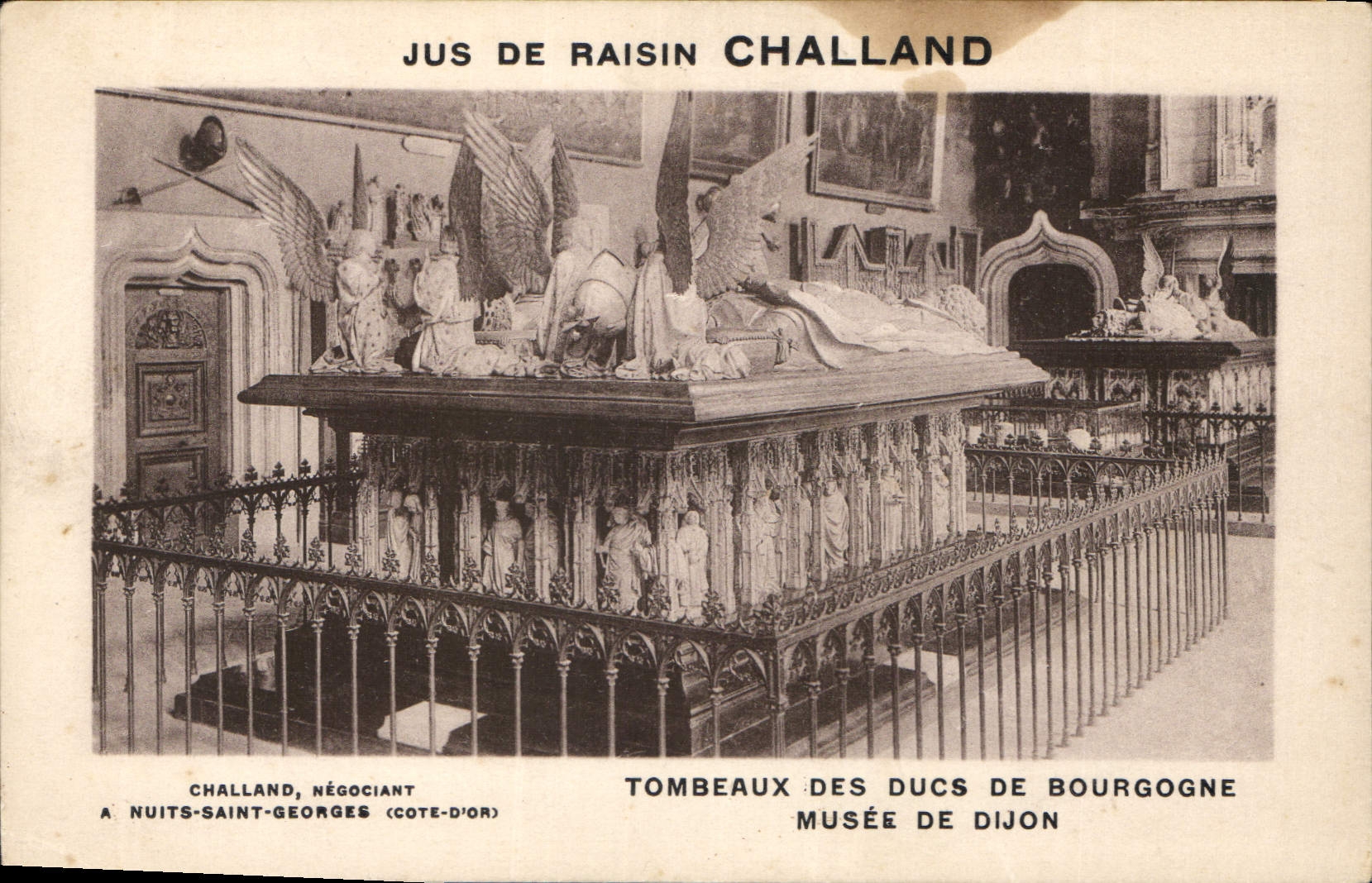 CPA Jus de Raisin Challand Tombeaux des Ducs de Bourgogne Musee de Dijon 
