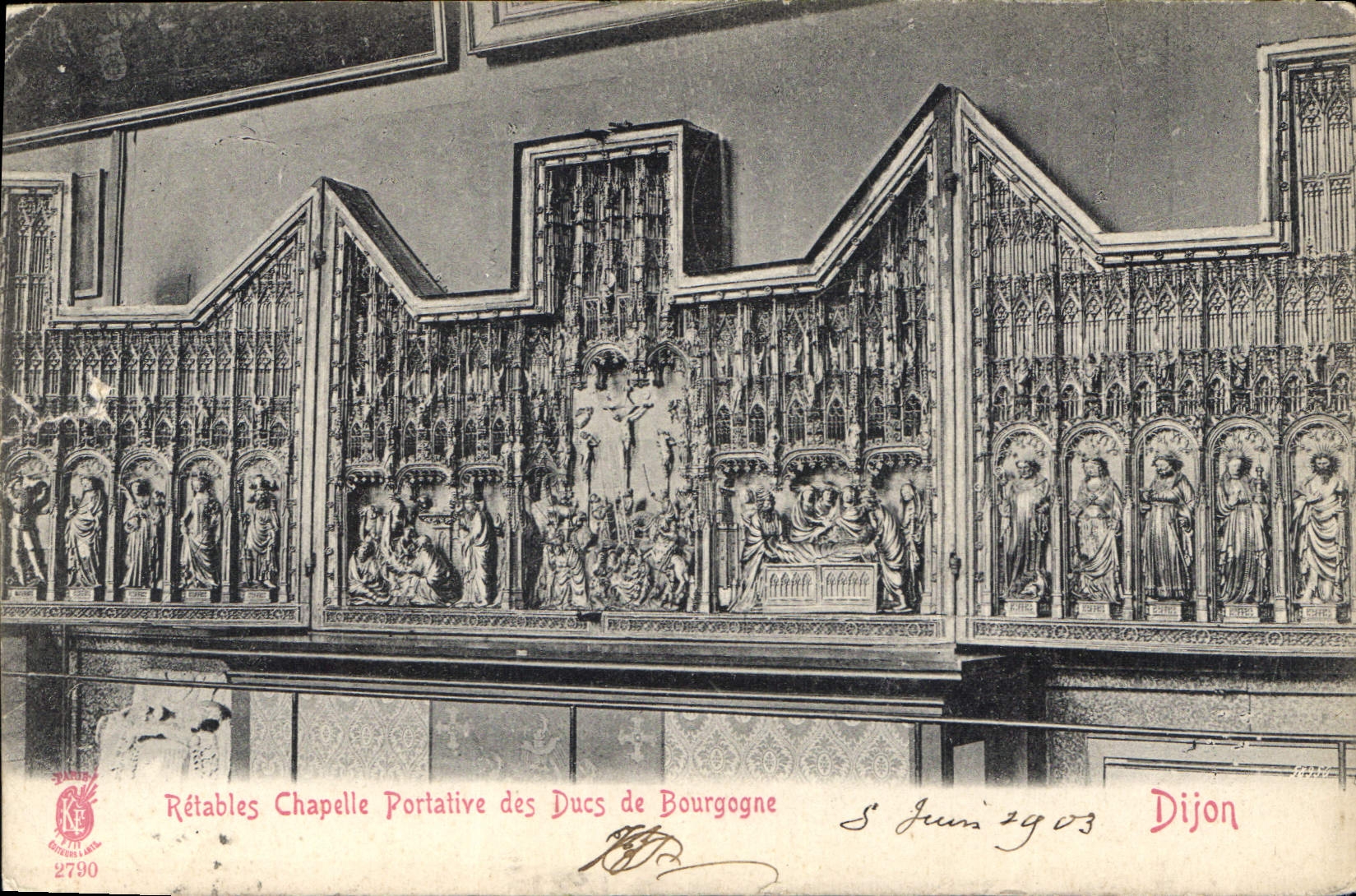 CPA Dijon Retables Chapelle Portative des Ducs de Bourgogne 