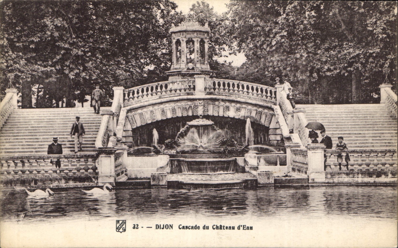 CPA Dijon Cascade du Chateau d'Eau 