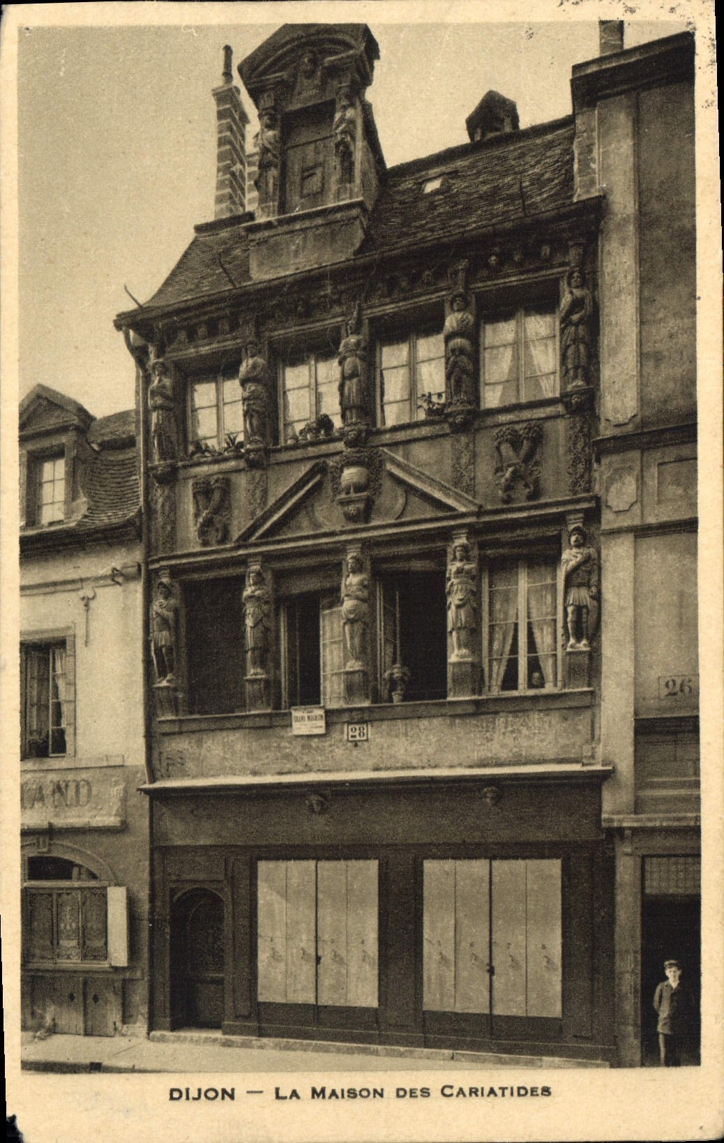 CPA Dijon La Maison des Cariatides 