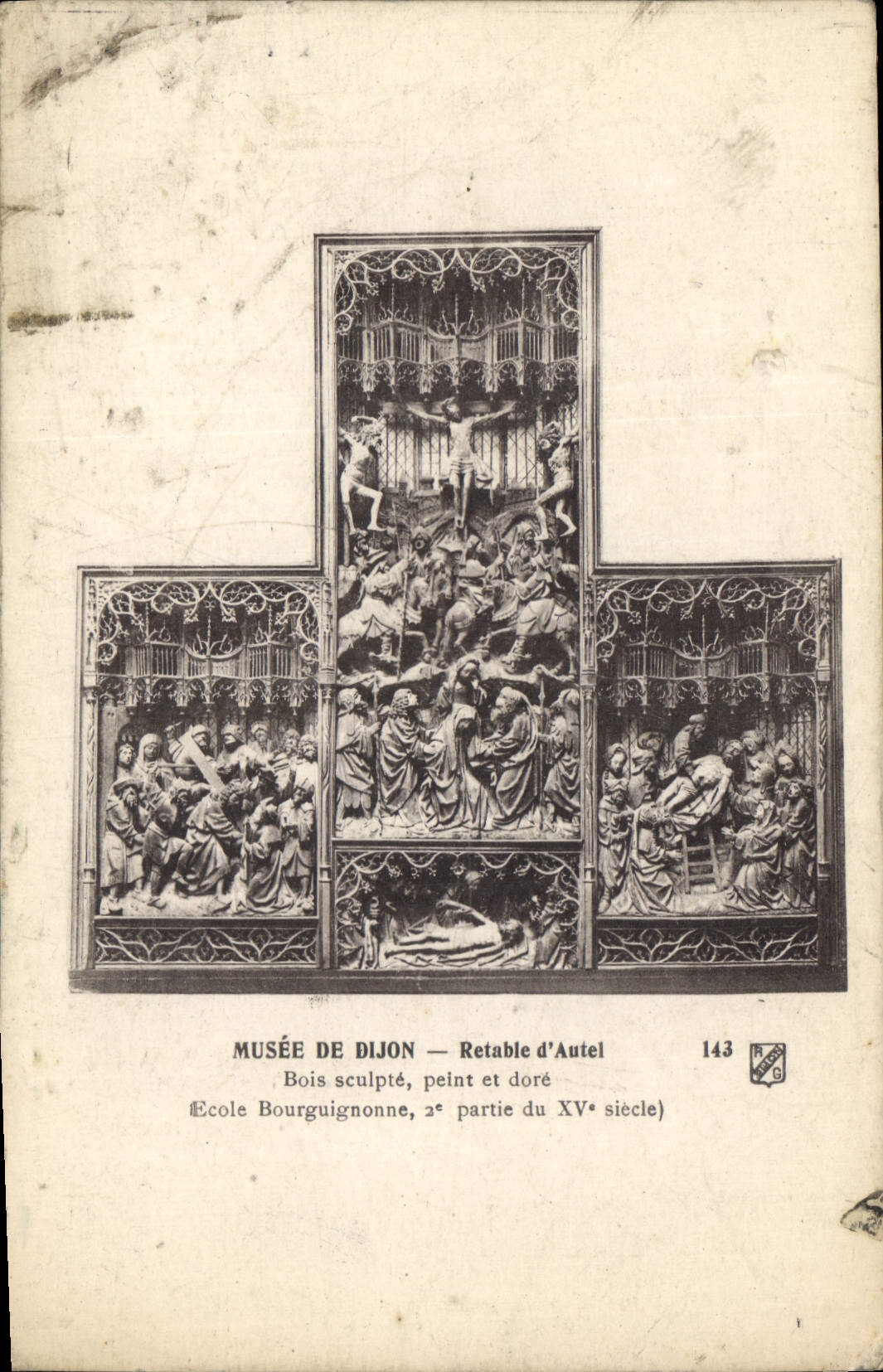 CPA Musee de Dijon Retable d'Autel 