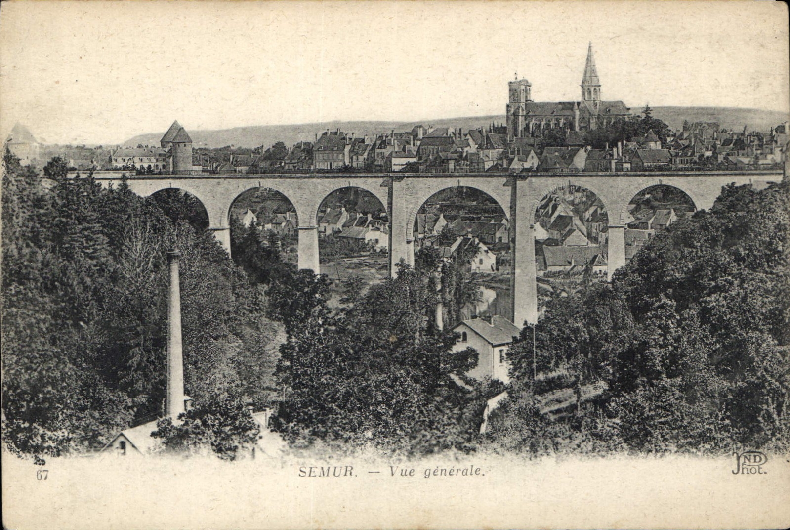 CPA Semur Vue generale 