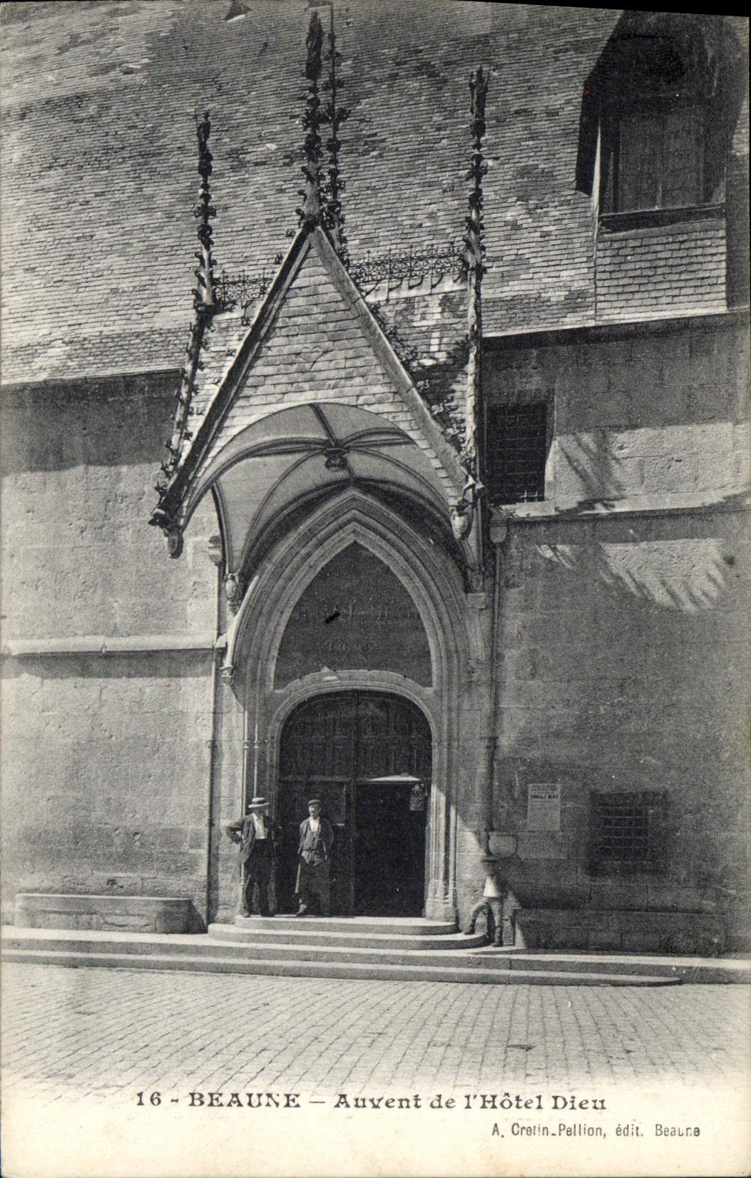 CPA Beaune Auvent de l'Hotel Dieu 