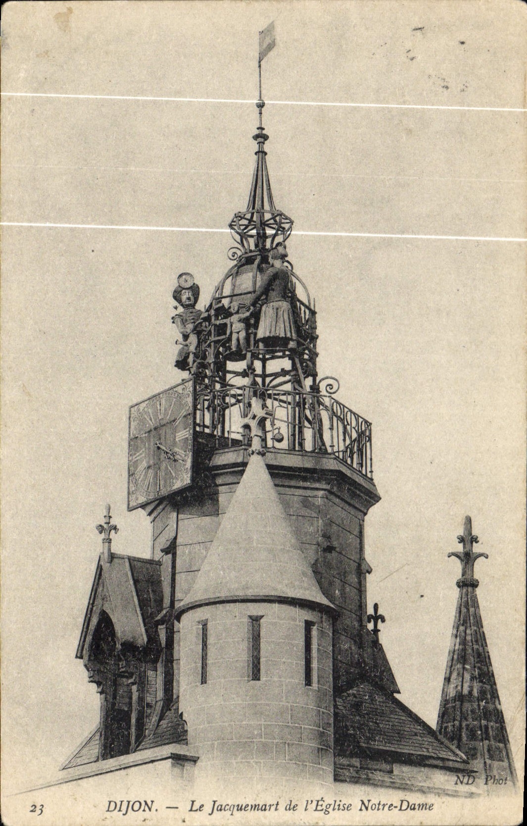 CPA Dijon Le Jacquemart de l'Eglise Notre Dame