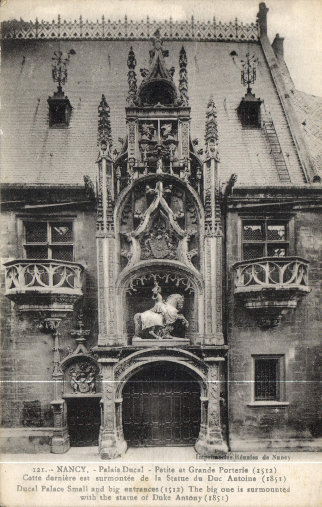 CPA Nancy Palais Ducal Petite et Grande Porterie