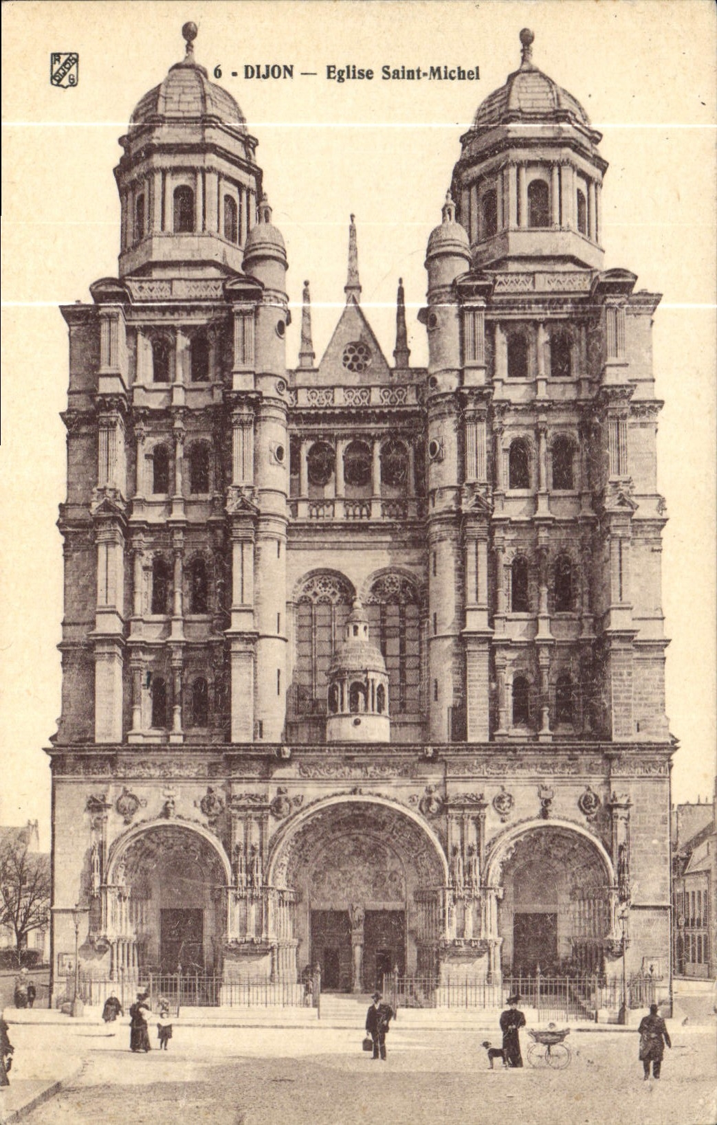 CPA Dijon Eglise Saint Michel 