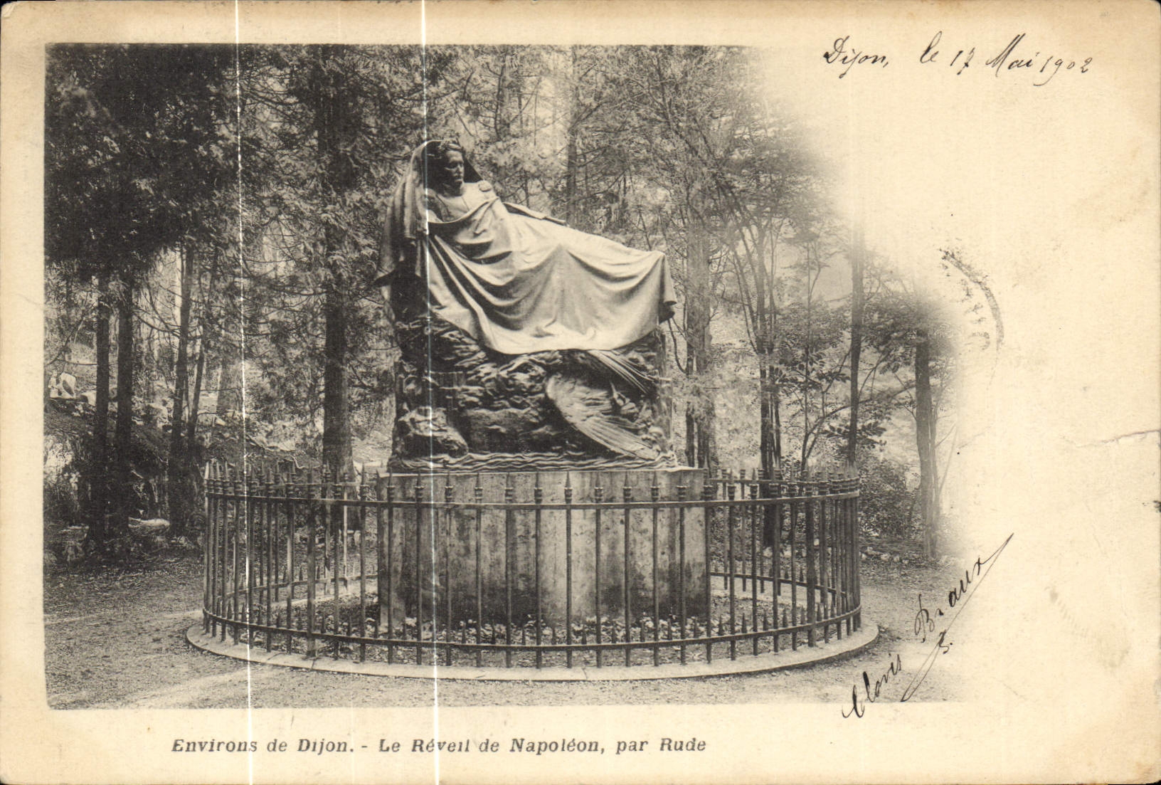 CPA Environs de Dijon Le Revail de Napoleon par Rude 