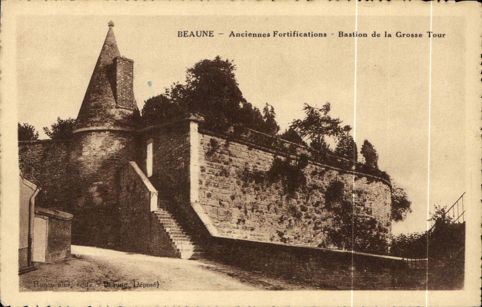 CPA Beaune Anciennes Fortifications Bastion de la Grosse Tour 