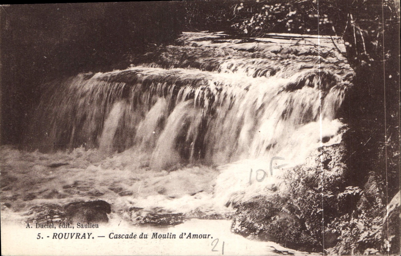 CPA Rouvray Cascade du Moulin d'Amour 