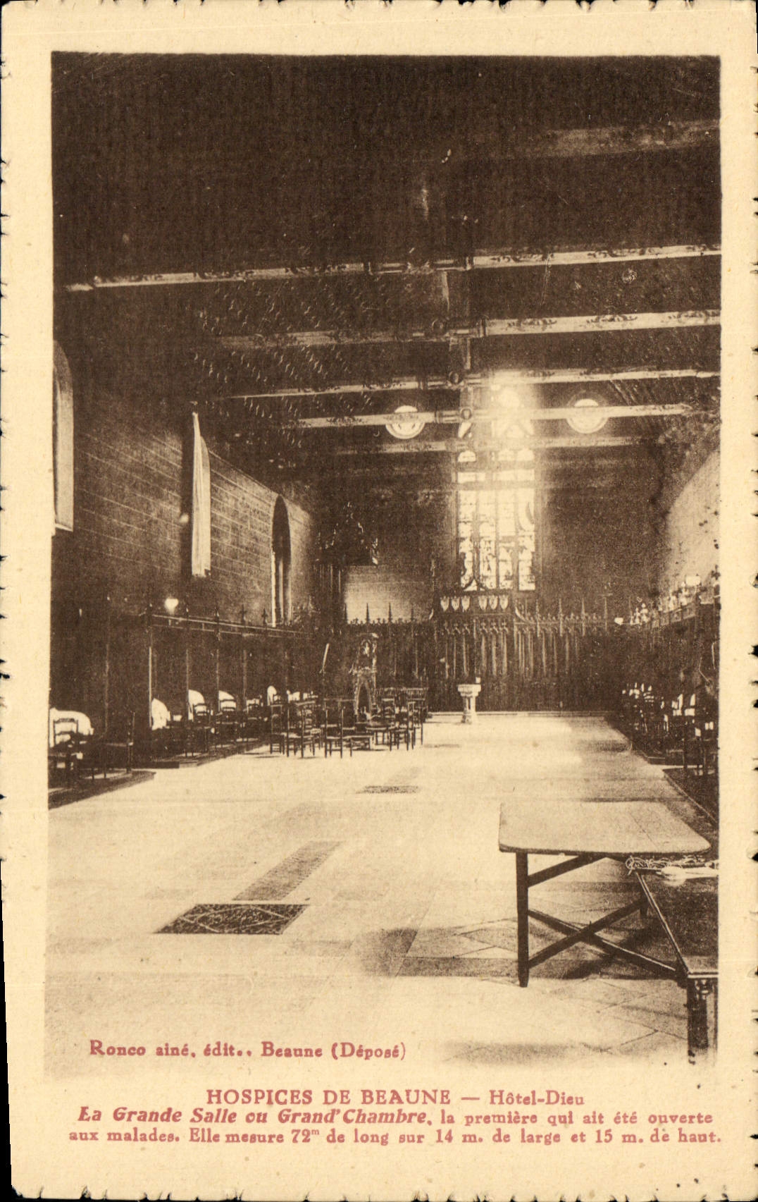 CPA Hospices de Beaune Hotel Dieu La Grande Salle ou Grand Chambre