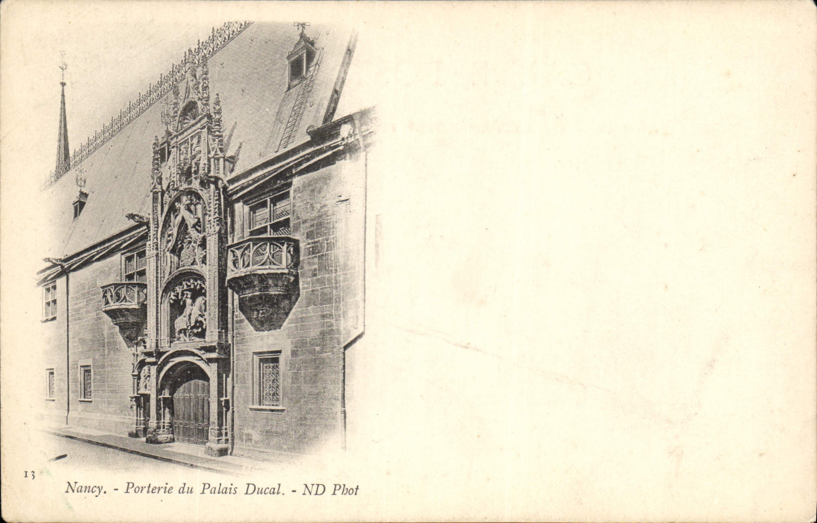 CPA Nancy Porterie du Palais Ducal 