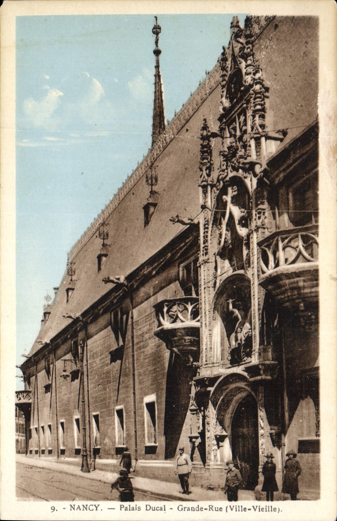 CPA Nancy Palais Ducal Grande Rue Ville Vieille 