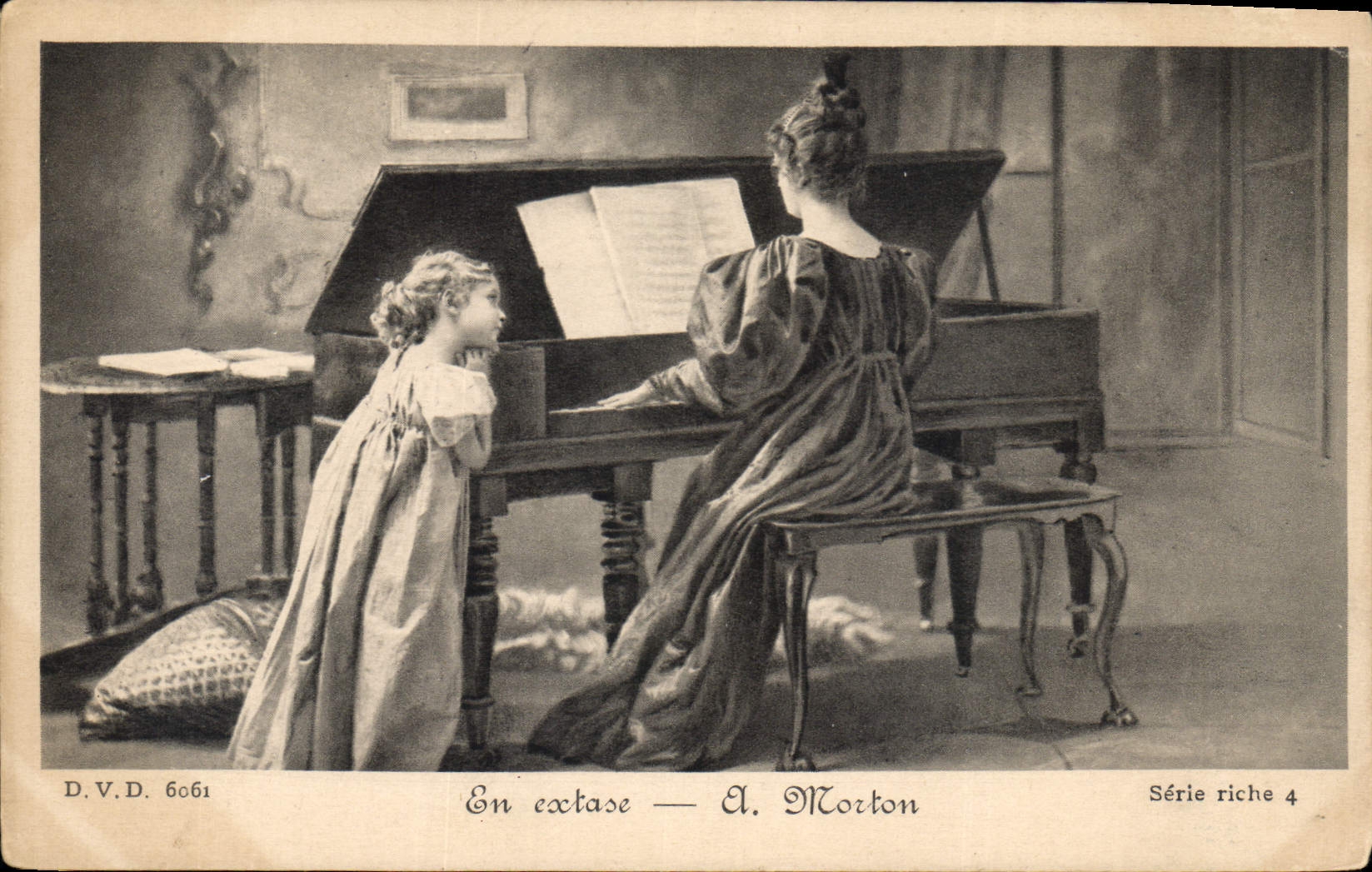 CPA En extase El Morton Piano