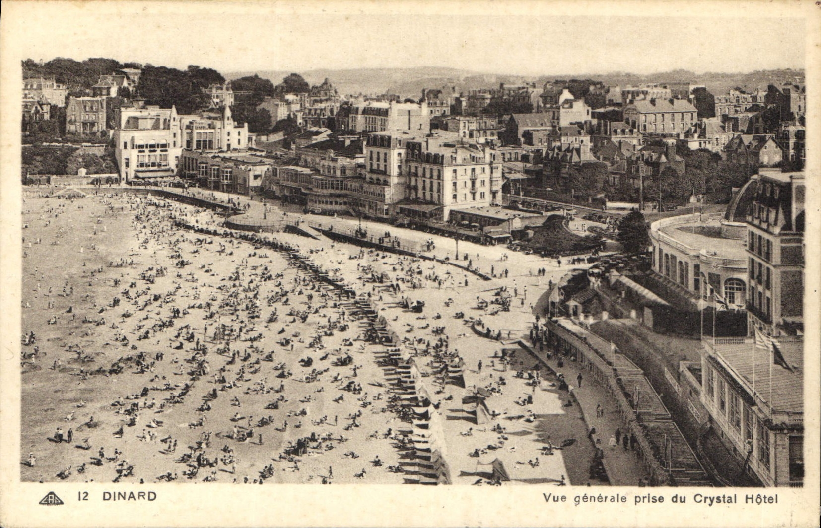 CPA Dinard Vue generale prise du Crystal Hotel