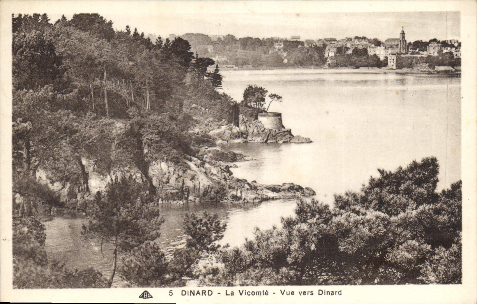 CPA Dinard La Vicomte Vue vers Dinard 