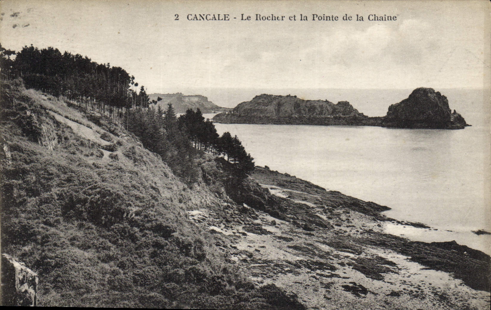CPA Cancale Le Rocher et la Pointe de la Chaine