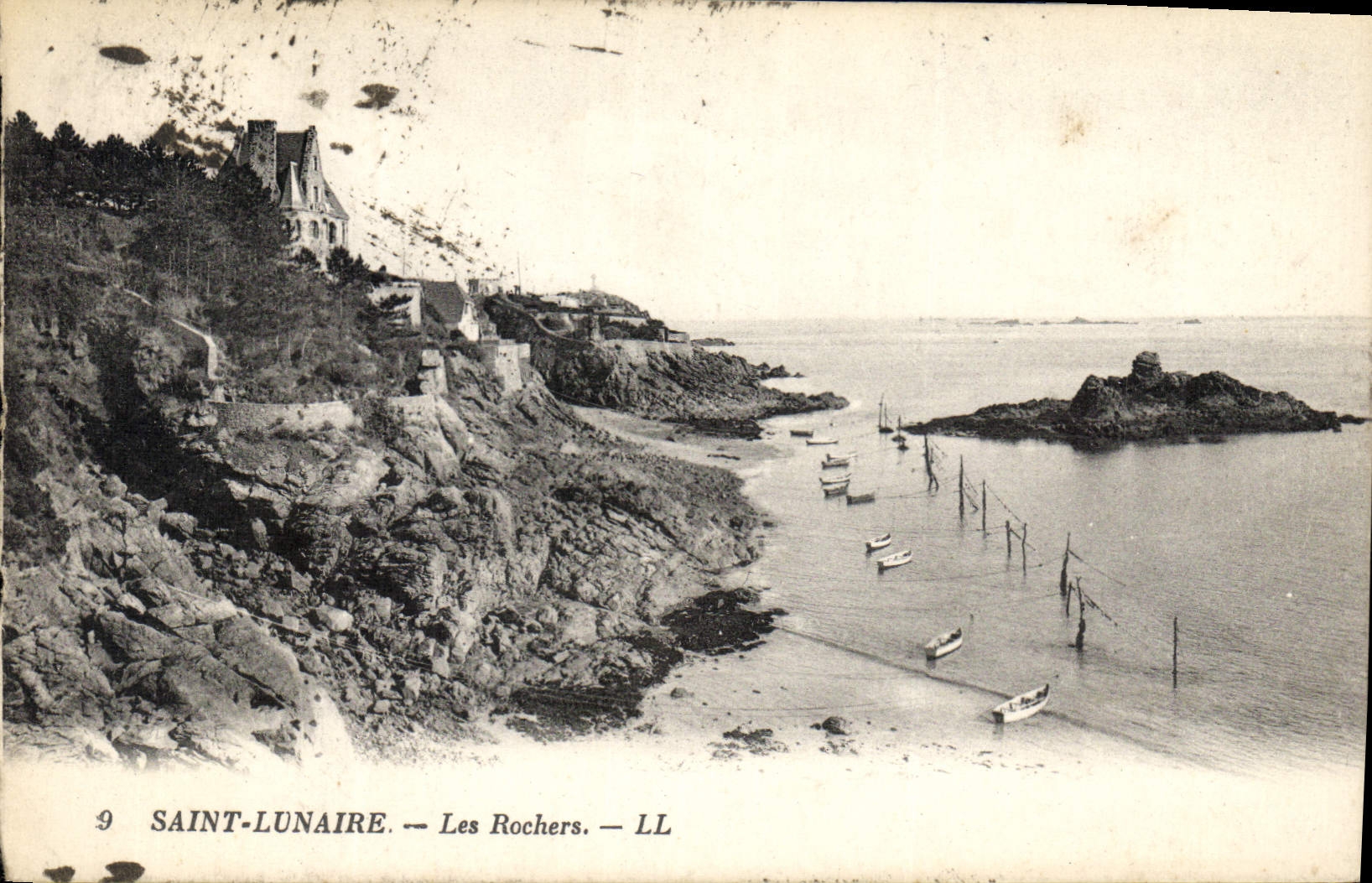 CPA Saint Lunaire Les Rochers 
