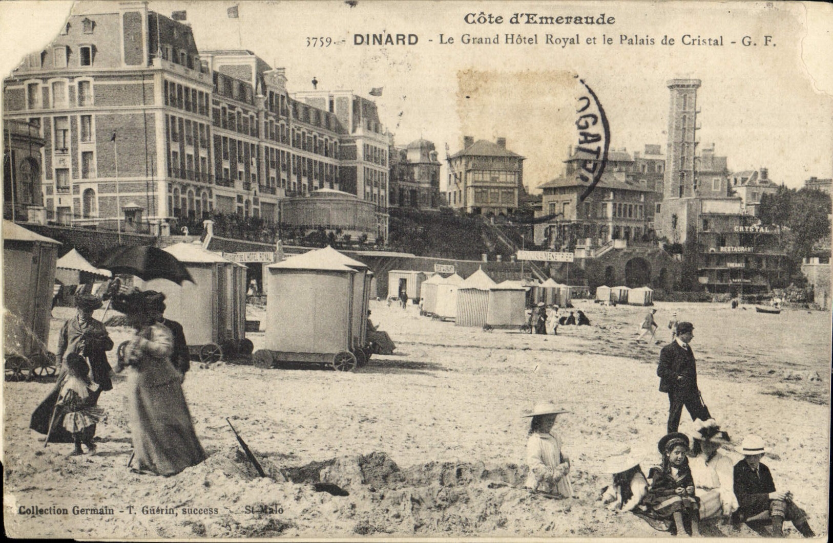 CPA Dinard Le Grand Hotel Royal et le Palais de Cristal 