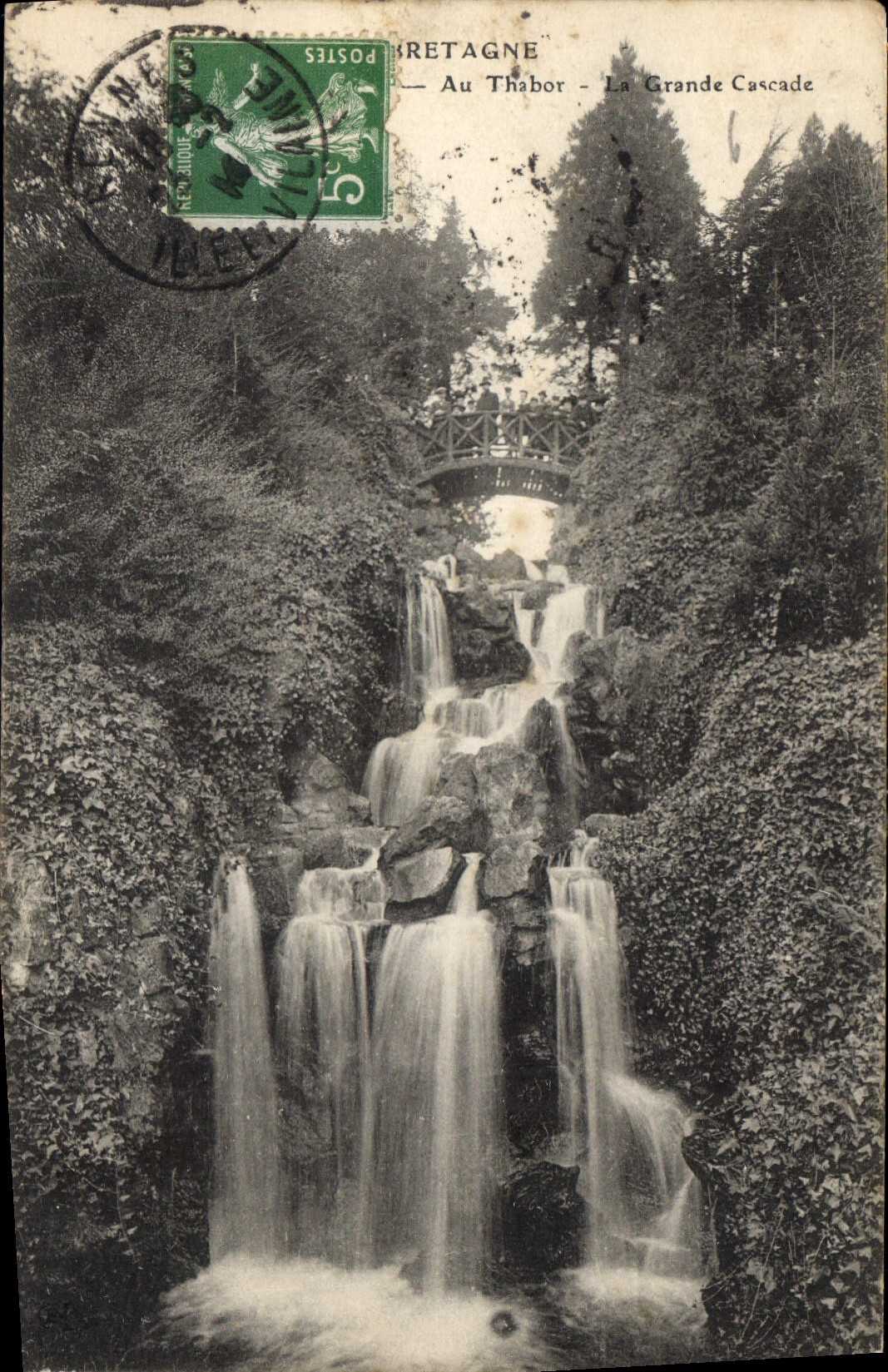 CPA Bretagne Au Thabor La Grande Cascade Rennes