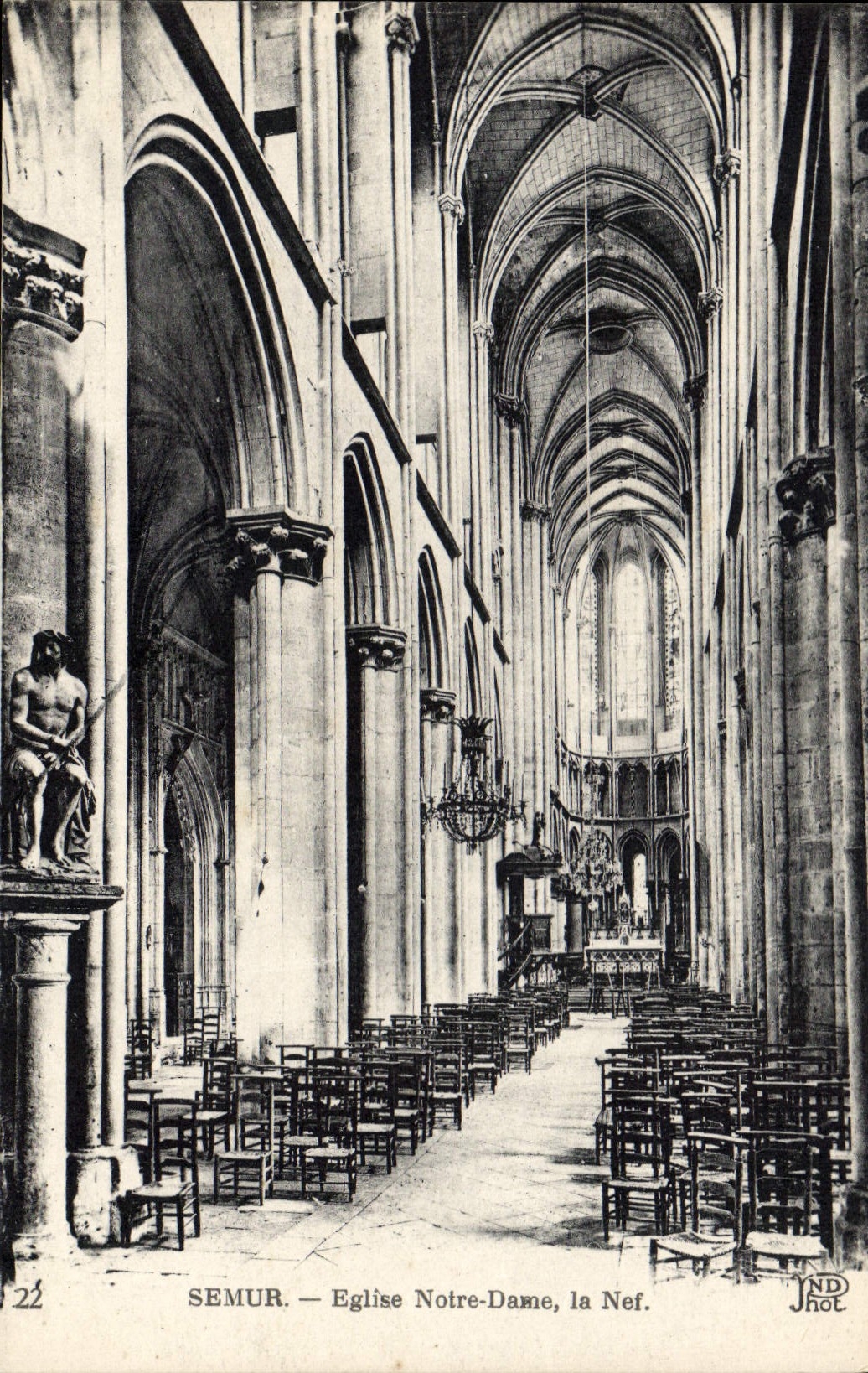 CPA Semur Eglise Notre Dame ls Nef 